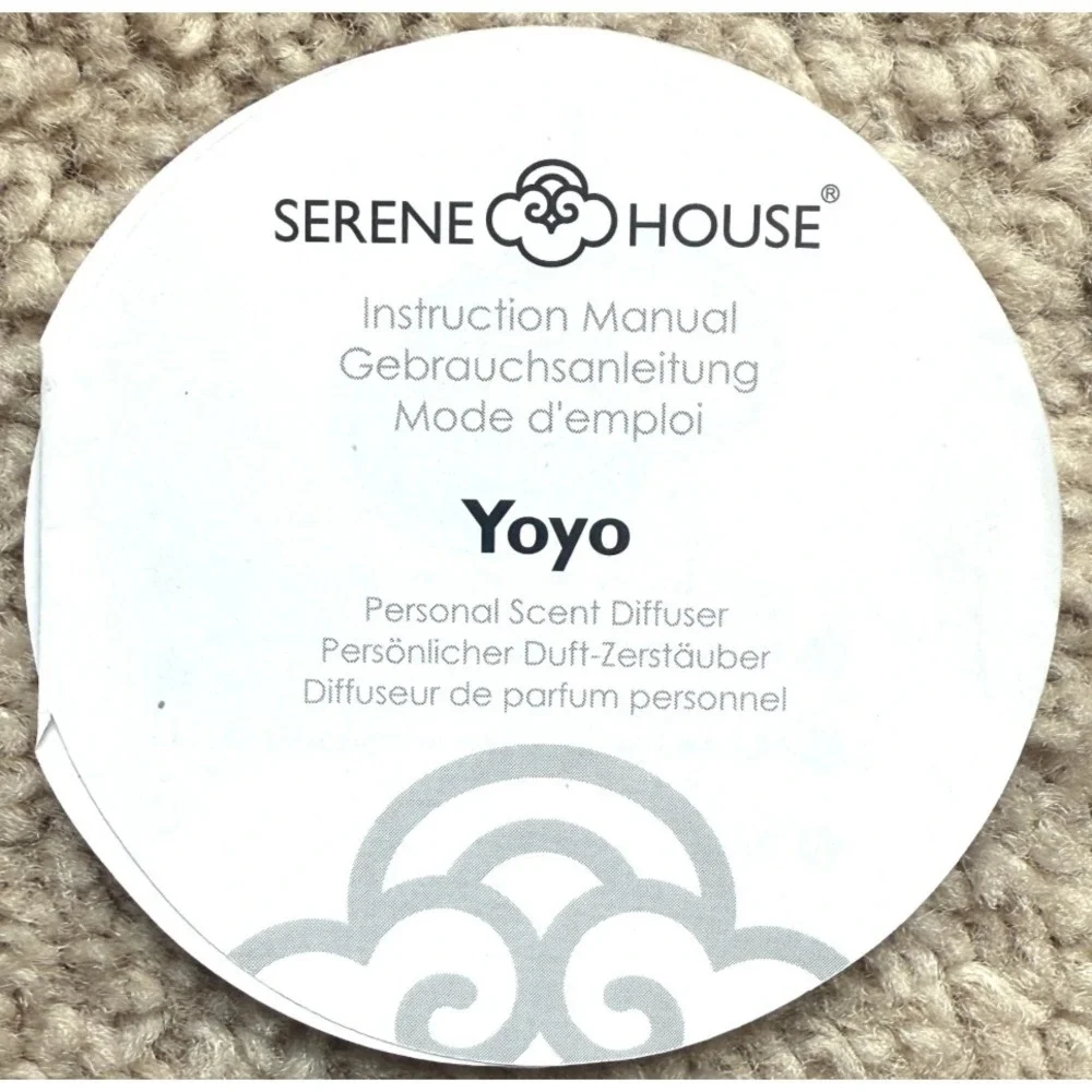 PERSONAL SCENT DIFFUSER Serene House Essential Oil Yoyo Gold Tone New In Package